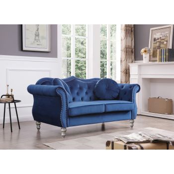 Hollywood Loveseat, Navy Blue
