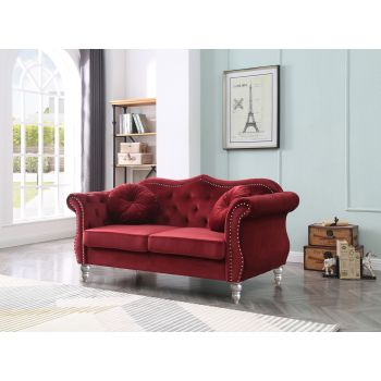 Hollywood Loveseat, Burgundy