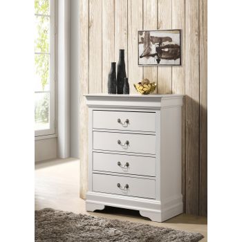 Louis Phillipe Chest, White