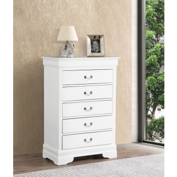 Louis Phillipe Chest, White