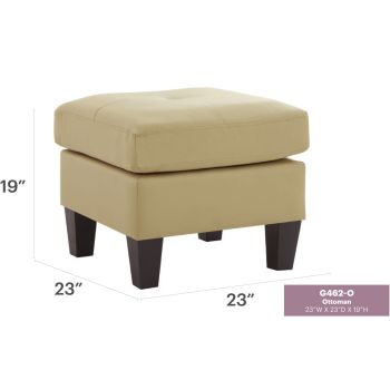 Newbury Ottoman, Beige