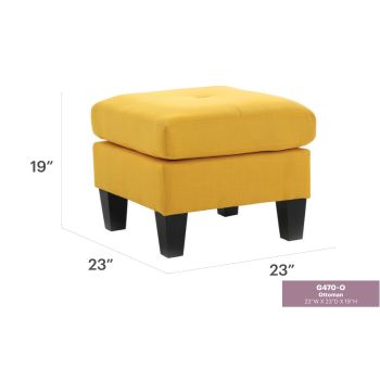 Newbury Ottoman, Yellow