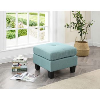 Newbury Ottoman, Teal