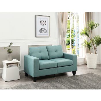Newbury Loveseat, Teal