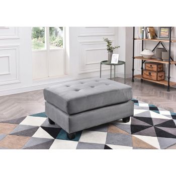 Malone Ottoman, Gray