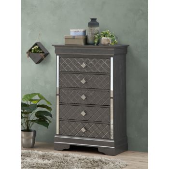Verona Chest, Metalic Black