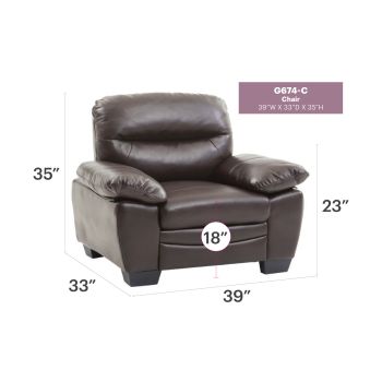 Marta Chair, Dark Brown