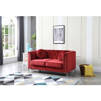 Pompano Loveseat, Burgundy