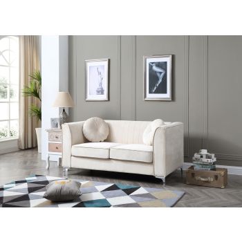 Delray Loveseat, Ivory