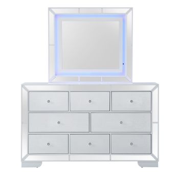 Hollywood_Hills Dresser, Silver Champagne