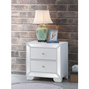 Hollywood_Hills Nightstand, Silver Champagne