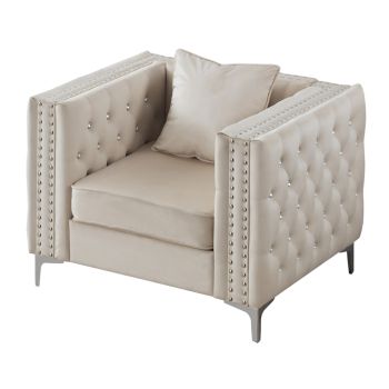 Paige Chair, Ivory