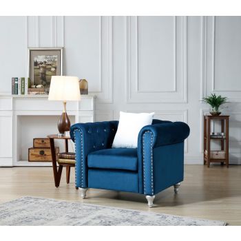 Raisa Chair, Navy Blue