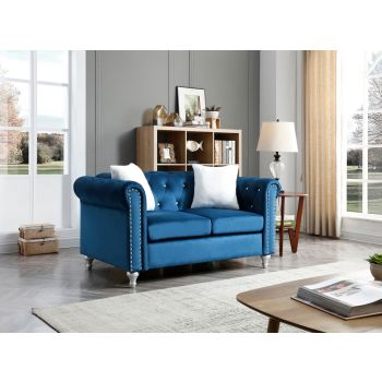 Raisa Loveseat, Navy Blue