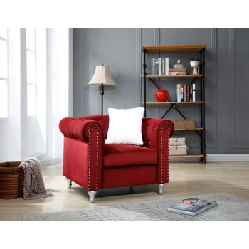 Raisa Chair, Burgundy