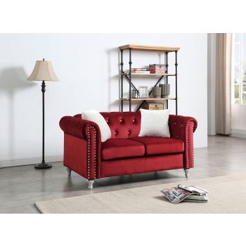 Raisa Loveseat, Burgundy