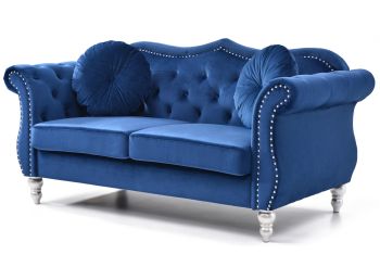Hollywood Loveseat, Navy Blue