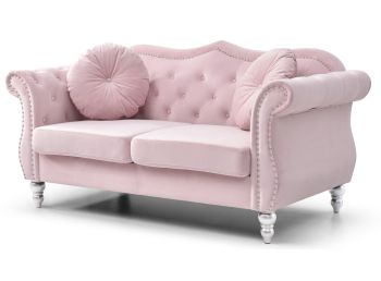 Hollywood Loveseat, Pink