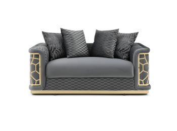 Talia Loveseat, Dark Gray