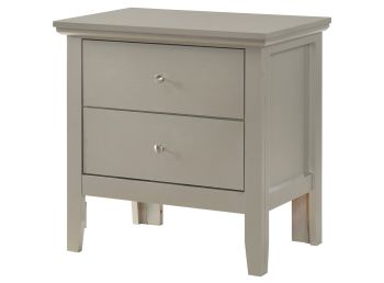Primo Nightstand, Silver Champagne