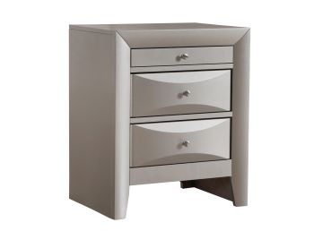 Marilla Nightstand, Silver Champagne