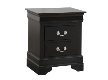 Louisphillipe Nightstand, Black
