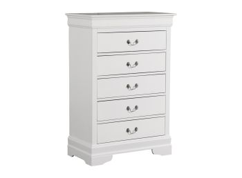 Louis Phillipe Chest, White
