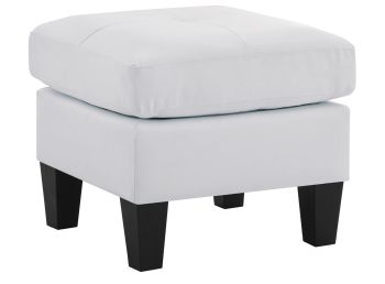 Newbury Ottoman, White