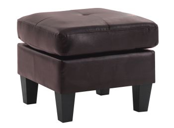 Newbury Ottoman, Dark Brown