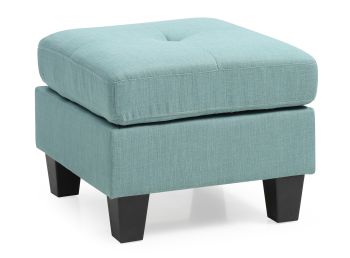 Newbury Ottoman, Teal