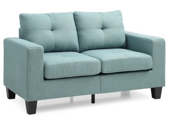 Newbury Loveseat, Teal