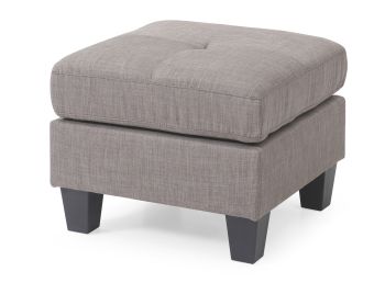 Newbury Ottoman, Gray