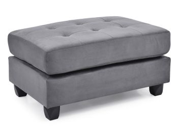 Malone Ottoman, Gray
