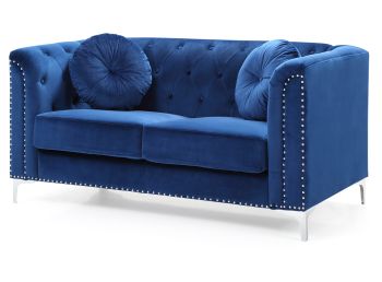 Pompano Loveseat, Navy Blue