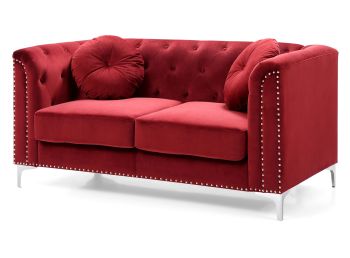 Pompano Loveseat, Burgundy