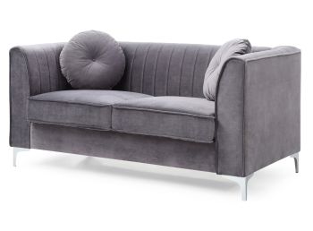 Delray Loveseat, Gray