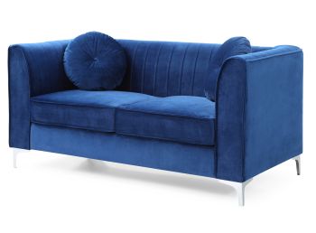 Delray Loveseat, Navy Blue