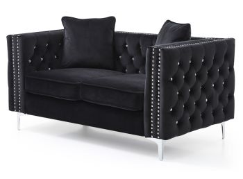 Paige Loveseat, Black