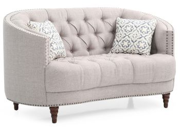 Charleston Loveseat, Light Gray