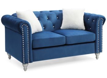 Raisa Loveseat, Navy Blue
