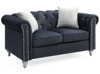 Raisa Loveseat, Black