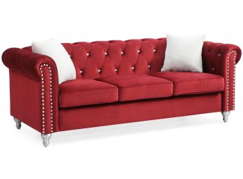 Raisa Sofa, Burgundy