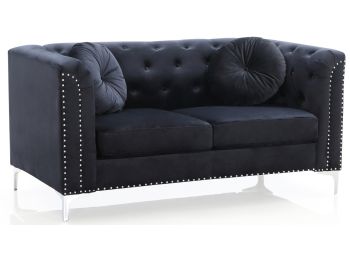 Pompano Loveseat, Black