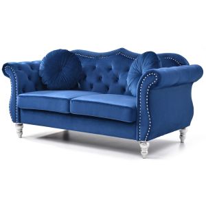 Hollywood Loveseat, Navy Blue