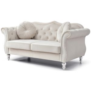 Hollywood Loveseat, Ivory