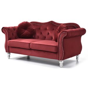 Hollywood Loveseat, Burgundy