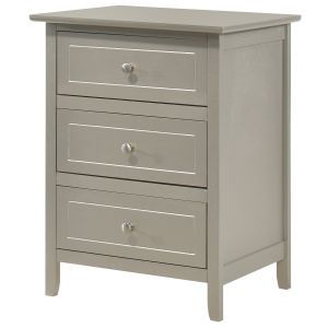 Daniel Nightstand, Silver Champagne