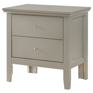 Primo Nightstand, Silver Champagne