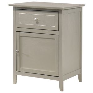 Izzy Night Stand, Silver Champagne