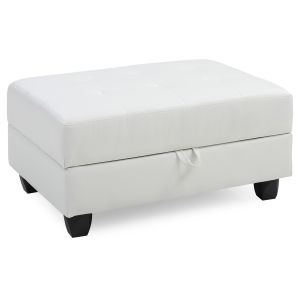 Revere Ottoman, White